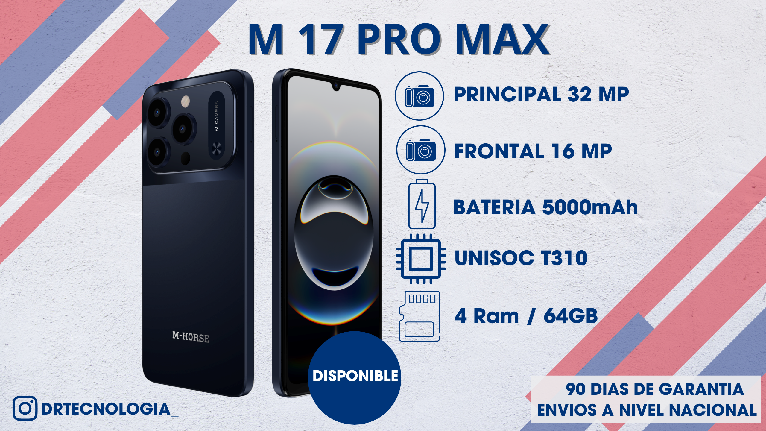 TELEFONO M-HORSE 17 PRO 4/64GB 